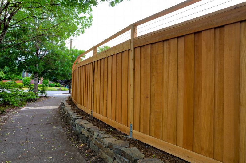 Modern Wooden Fence